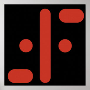 Póster V el logotipo Visitors 1983