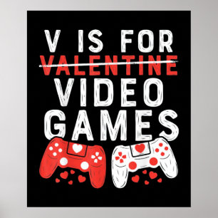 Póster V is for Video Games