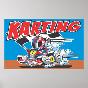 Póster Va el poster de Karting
