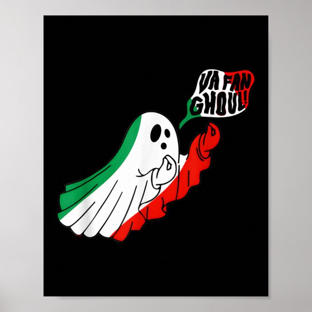 Póster Va Fan Ghoul For Men Women Italian Funny Halloween (Frente)