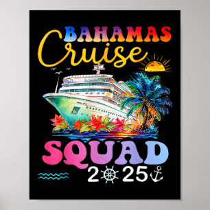 Póster Vac de verano 2025 para crucero familiar en Bahama