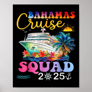 Póster Vac de verano 2025 para crucero familiar en Bahama