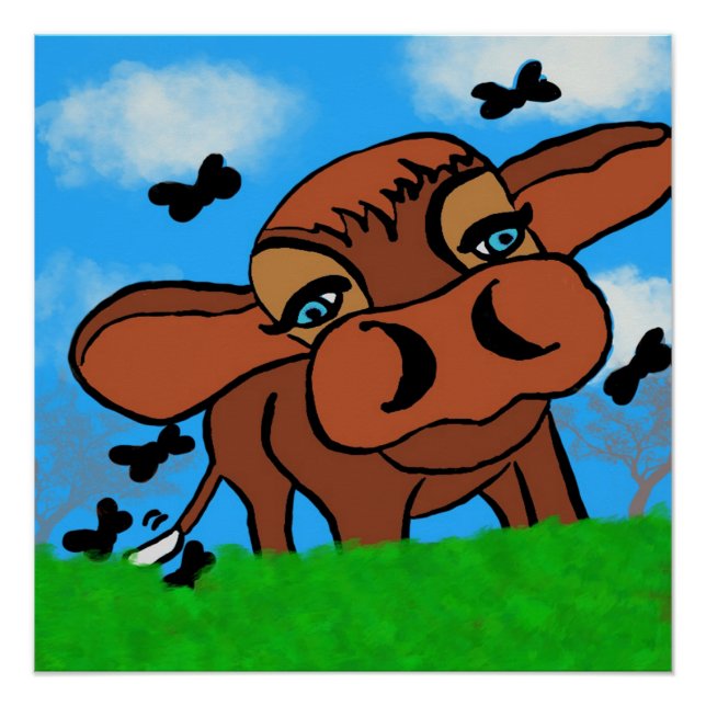 Póster vaca (Anverso)