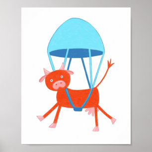 Póster Vaca aventurera