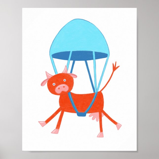 Póster Vaca aventurera (Frente)