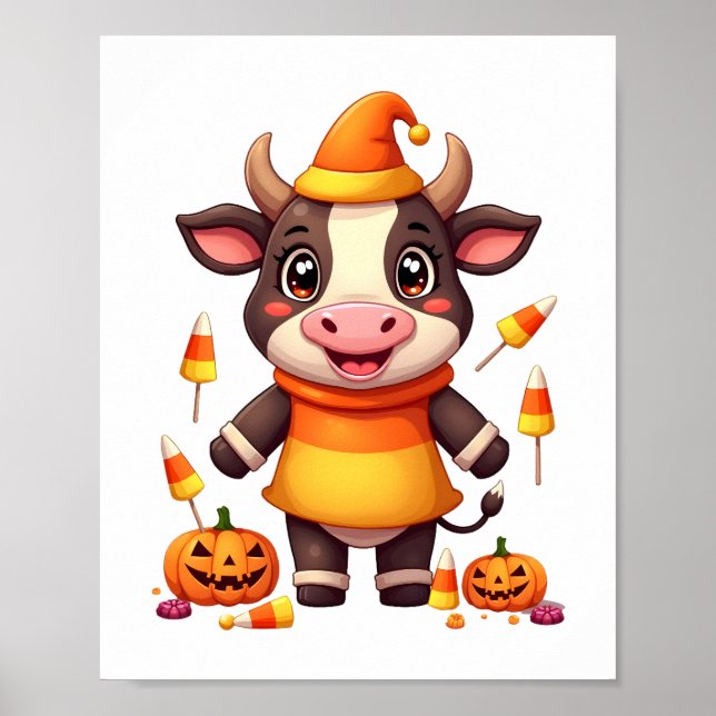 Póster Vaca de Caramelo de Maíz (Frente)