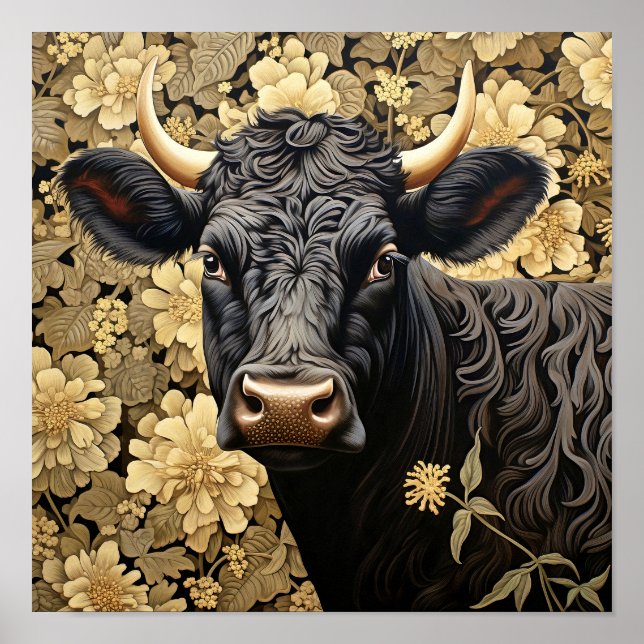 Póster Vaca de jardín (Frente)