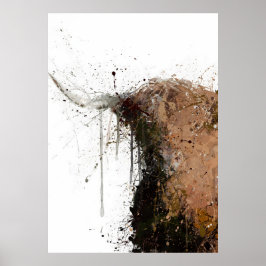 Póster Vaca de las Tierras Altas