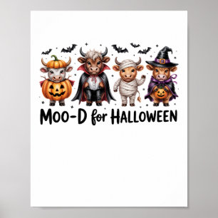 Póster Vaca de las Tierras Altas de Halloween Temporada E