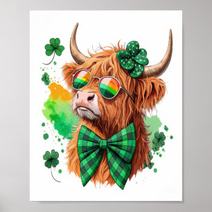 Póster Vaca de las Tierras Altas de San Patricio Png, Vac