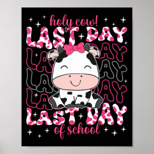 Póster Vaca El Último Día De La Escuela Profesora Niños C