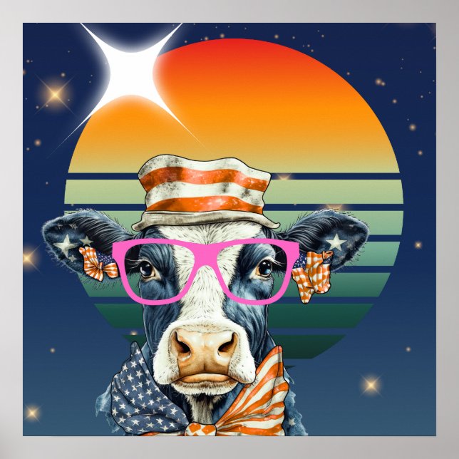 Póster Vaca estadounidense (Frente)