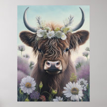 Vaca Floral Highland
