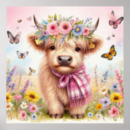 Póster Vaca Highland 3