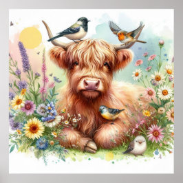 Póster Vaca Highland y amigos 8