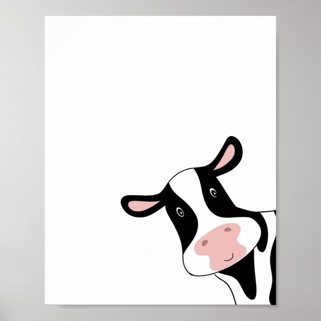 Póster Vaca, linda vaca, animal (Frente)