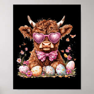 Póster Vaca Occidental Vaquero Hola Pascua Groovy Día de