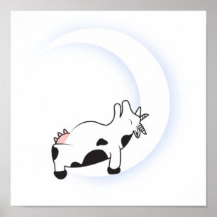 Póster Vaca poopada