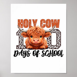 Póster Vaca Sagrada 100 Días De Chica De Estudiantes Esco
