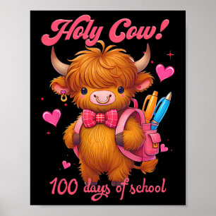 Póster Vaca Sagrada 100 Días De Colegio Vaquilla Linda Ma