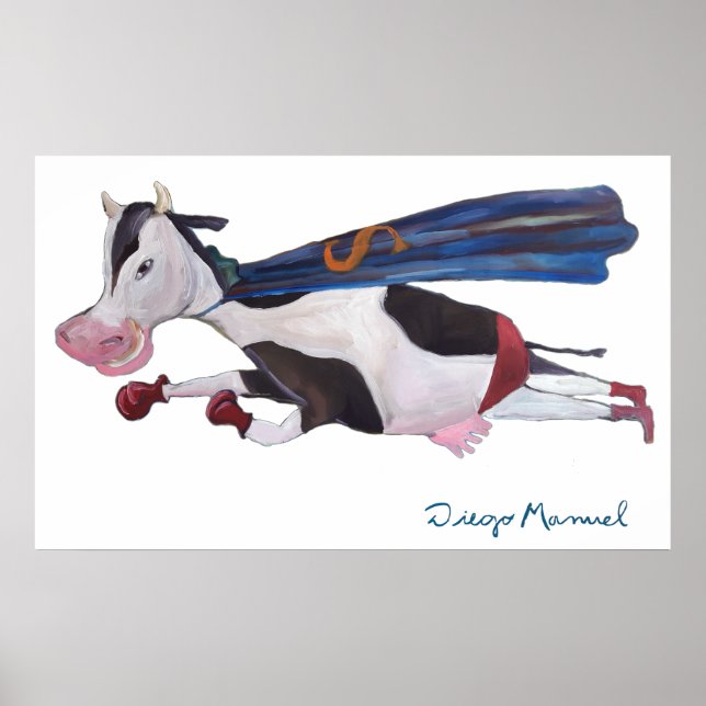 Póster Vaca voladora (Frente)