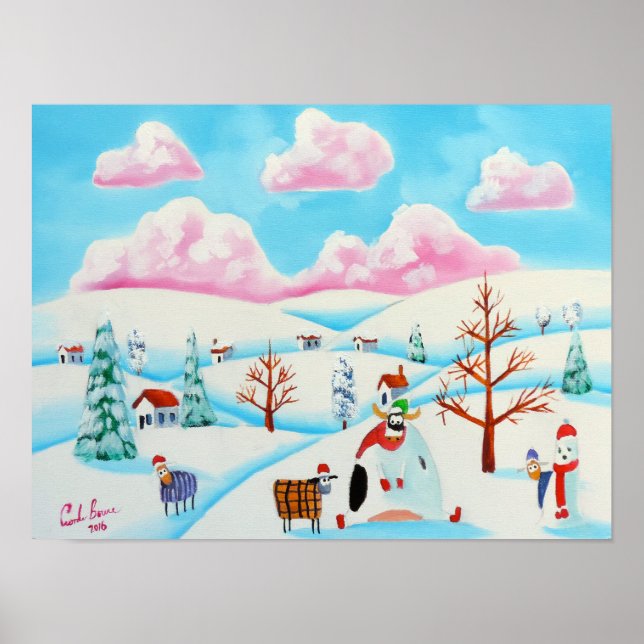 Póster Vaca y oveja (Frente)