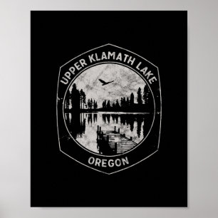 Póster Vacaciones al aire libre en el lago Upper Klamath