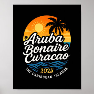 Póster Vacaciones Crucero Islas Abc Aru Bonaire Curazao 2