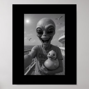 Póster Vacaciones Crucero Pato Alien – Pato Alien Diverti