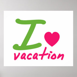 Póster Vacaciones de amor