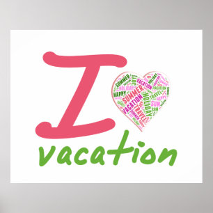 Póster Vacaciones de amor