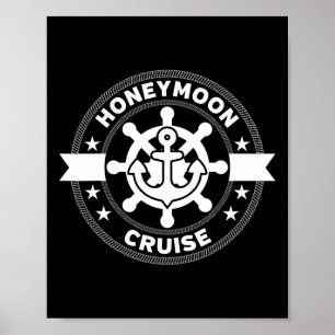 Póster Vacaciones de crucero de luna de miel