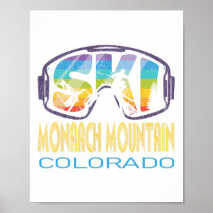 Póster Vacaciones de esquí de Monarch en Colorado