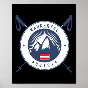 Póster Vacaciones de esquí en Kaunertal, esquí après-ski