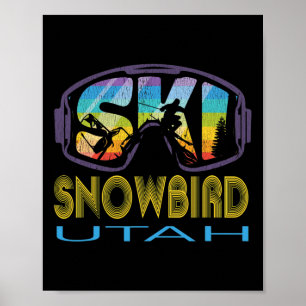 Póster Vacaciones de Esquí en Ski Snowbird Utah