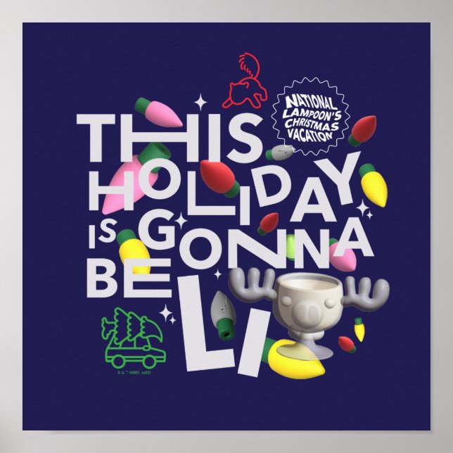 Póster Vacaciones de navidades | Esta festividad va a est (Frente)