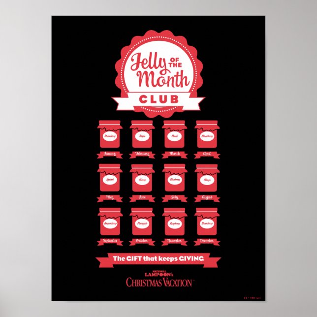 Póster Vacaciones de navidades | Jelly of the Month Club (Frente)