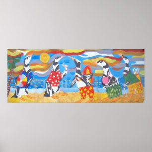 Póster Vacaciones de pingüino