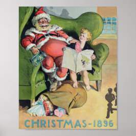 Póster Vacaciones de Santa Claus de 1896