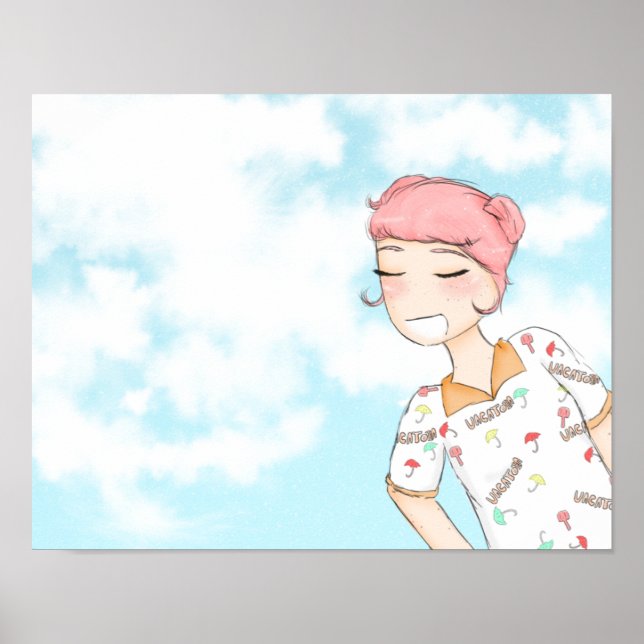 Póster vacaciones de verano (Frente)