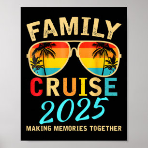 Póster Vacaciones de verano de crucero familiar 2025