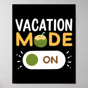 Póster Vacaciones de verano descanso de primavera para ho