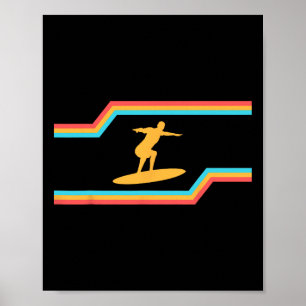 Póster Vacaciones de verano en California, sol, surf surf