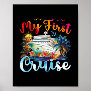 Póster Vacaciones de verano en familia en crucero Mi prim