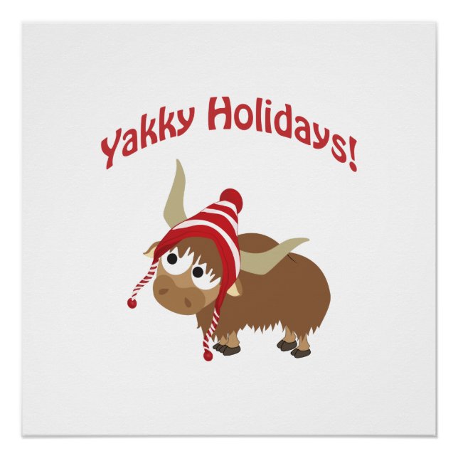 Póster ¡Vacaciones de Yakky! Winter Yak (Anverso)