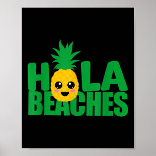 Póster Vacaciones divertidas de verano Pineapple T Cruise