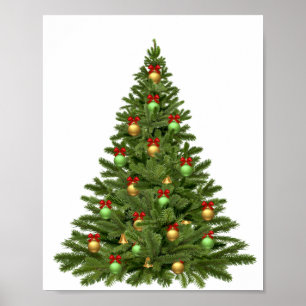 Póster Vacaciones en árboles de Navidad Navidades Navidad