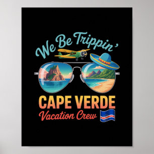 Póster Vacaciones en Cabo Verde Orgullo de la bandera de 