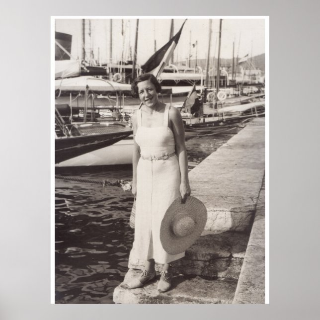 Póster Vacaciones en Cannes, años 30 (Frente)