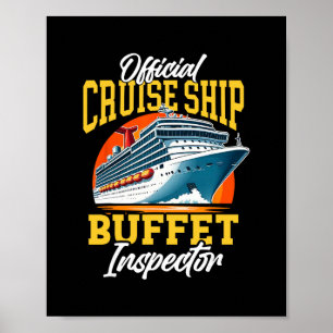 Póster Vacaciones en Crucero Buffet Oficial de Crucero I
